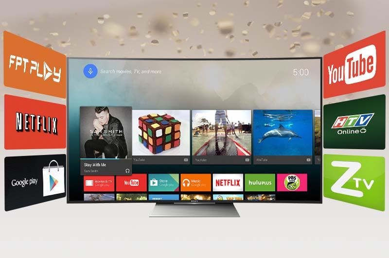 Android Tivi Cong Sony 55 inch KD-55S8500D - Tìm kiếm bằng giọng nói