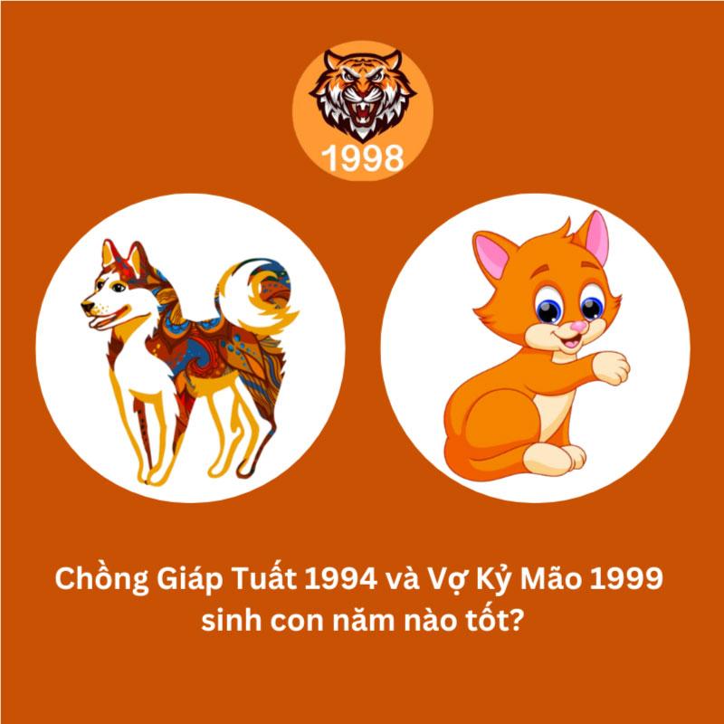 Chồng 1994 vợ 1999 sinh con năm nào hợp