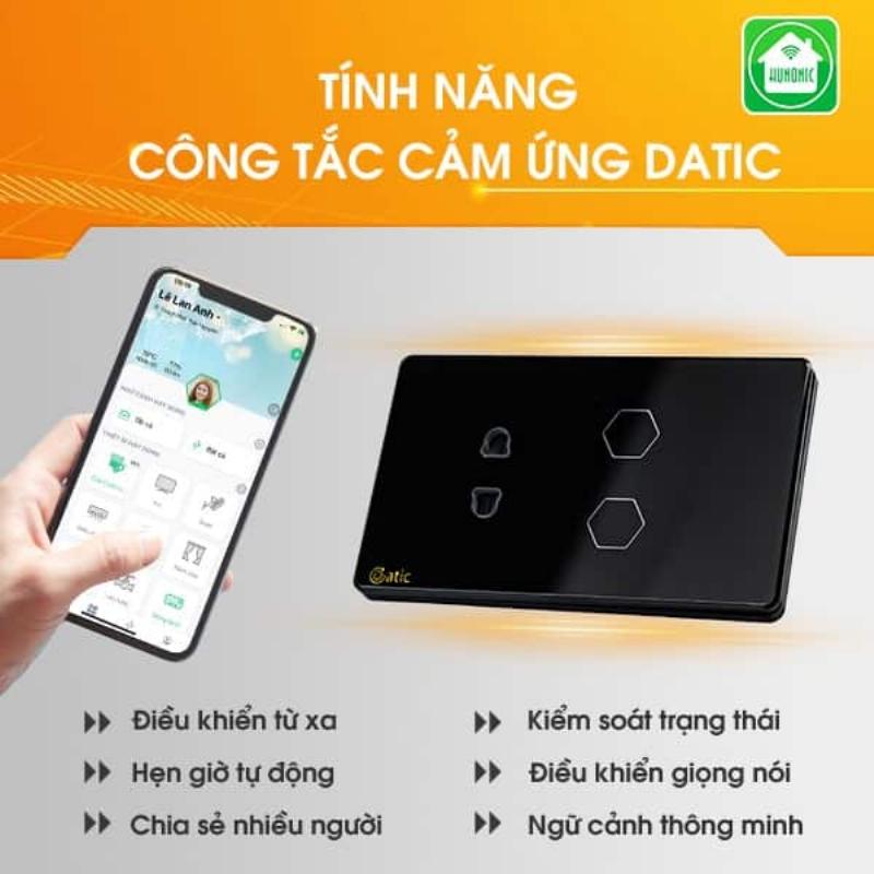 Công tắc cảm ứng Wifi Datic 26