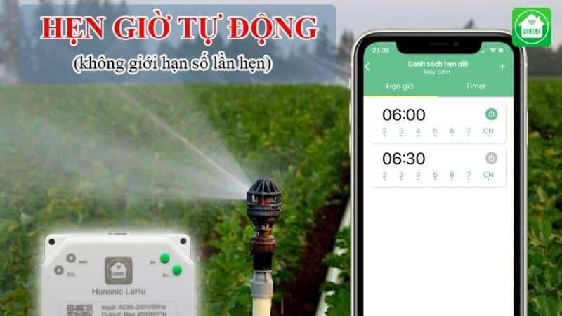 Công tắc thông minh hẹn giờ Hunonic được sản xuất trên dây chuyền hiện đại