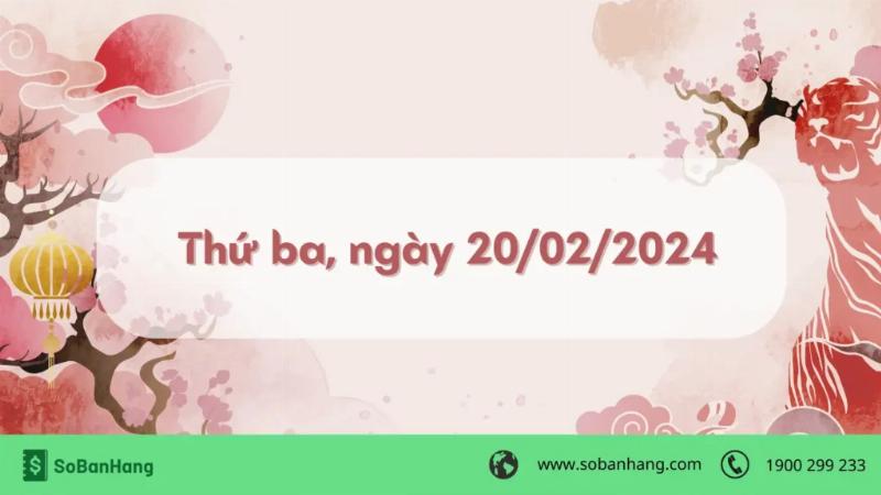 Hình: Thứ ba, ngày 20/02/2024