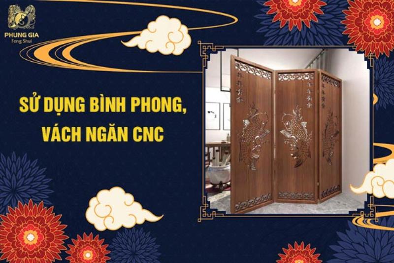 Sử Dụng Bình Phong Vách Ngăn CNC