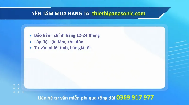 Yên tâm mua thiết bị điện tại thietbipanasonic.com